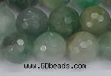 CBC704 15.5 inches 12mm faceted round African green chalcedony beads