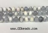 CBC780 15.5 inches 10*14mm rondelle blue chalcedony beads