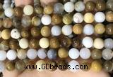 CBC803 15.5 inches 10mm round natural polka dot chalcedony beads