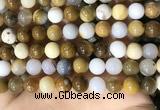 CBC804 15.5 inches 12mm round natural polka dot chalcedony beads