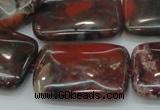 CBD09 15.5 inches 22*30mm rectangle brecciated jasper gemstone beads