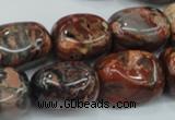 CBD14 15.5 inches 14*22mm nugget brecciated jasper gemstone beads