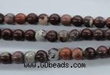 CBD60 15.5 inches 6mm round brecciated jasper gemstone beads