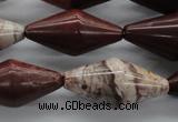 CBD69 15.5 inches 15*30mm bicone brecciated jasper gemstone beads