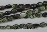 CBG26 15.5 inches 6*7mm oval bronze green gemstone beads