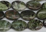 CBG30 15.5 inches 13*18mm oval bronze green gemstone beads