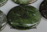 CBG32 15.5 inches 30*40mm oval bronze green gemstone beads