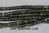 CBG74 15.5 inches 3*4mm heishi bronze green gemstone beads