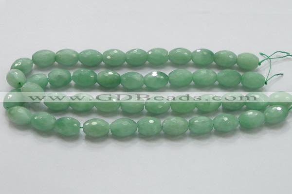 CBJ17 15.5 inches 13*18mm faceted rice jade beads wholesale