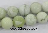 CBJ206 15.5 inches 14mm round butter jade beads wholesale