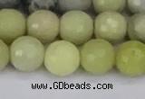 CBJ212 15.5 inches 8mm faceted round Australia butter jade beads