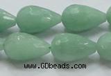 CBJ23 15.5 inches 13*22mm faceted teardrop jade beads wholesale