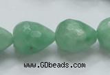 CBJ24 15.5 inches 16*20mm faceted teardrop jade beads wholesale