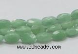 CBJ27 15.5 inches 6*10mm faceted oval jade beads wholesale