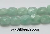 CBJ32 15.5 inches 10*10mm faceted square jade beads wholesale