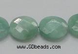 CBJ38 15.5 inches 20mm faceted flat round jade beads wholesale