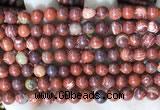 CBJ390 15.5 inches 6mm round brecciated jasper beads wholesale