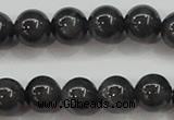 CBJ503 15.5 inches 8mm round black jade beads wholesale