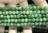 CBJ636 15.5 inches 6mm round Russian green jade beads wholesale