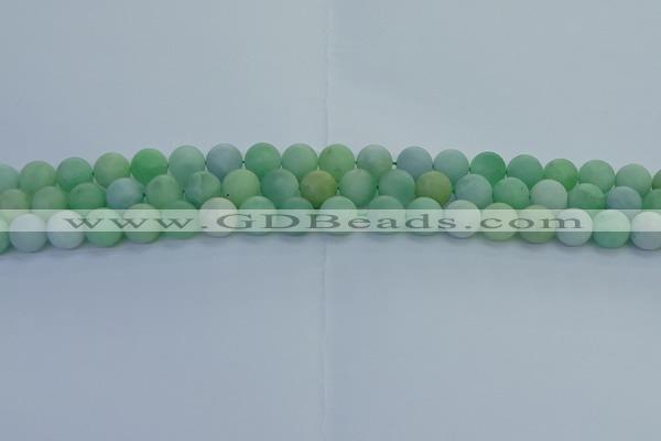 CBJ82 15.5 inches 8mm round matte jade gemstone beads wholesale