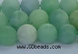 CBJ83 15.5 inches 10mm round matte jade gemstone beads wholesale