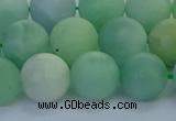 CBJ84 15.5 inches 12mm round matte jade gemstone beads wholesale