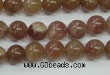 CBQ203 15.5 inches 10mm round strawberry quartz beads wholesale