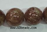 CBQ208 15.5 inches 20mm round strawberry quartz beads wholesale