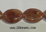 CBQ24 15.5 inches 18*25mm oval strawberry quartz beads wholesale