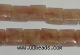 CBQ29 15.5 inches 12*12mm square strawberry quartz beads wholesale