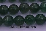 CBQ424 15.5 inches 9mm round green strawberry quartz beads