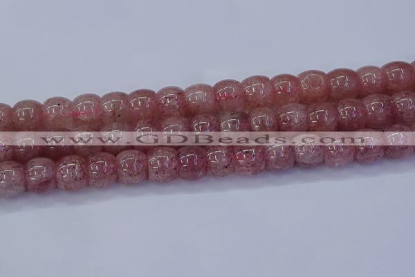 CBQ443 15.5 inches 13*18mm rondelle strawberry quartz beads