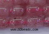 CBQ448 15.5 inches 12*16mm drum strawberry quartz beads