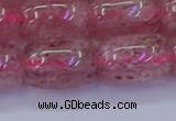 CBQ450 15.5 inches 15*20mm drum strawberry quartz beads