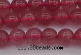 CBQ487 15.5 inches 8mm round strawberry quartz beads wholesale