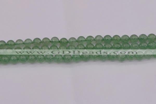 CBQ492 15.5 inches 8mm round green strawberry quartz beads