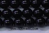 CBQ502 15.5 inches 8mm round natural black quartz beads