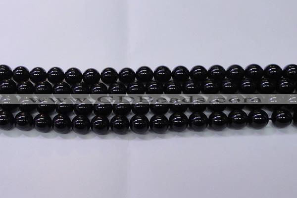 CBQ503 15.5 inches 10mm round natural black quartz beads