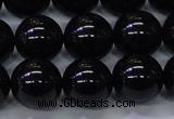 CBQ505 15.5 inches 14mm round natural black quartz beads