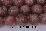 CBQ604 15.5 inches 12mm round natural strawberry quartz beads