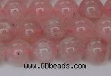 CBQ614 15.5 inches 12mm round natural strawberry quartz beads