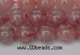 CBQ615 15.5 inches 14mm round natural strawberry quartz beads