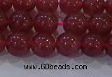 CBQ622 15.5 inches 8mm round strawberry quartz beads wholesale