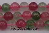 CBQ656 15.5 inches 6mm round mixed strawberry quartz beads