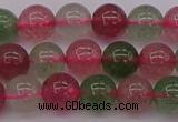 CBQ657 15.5 inches 8mm round mixed strawberry quartz beads