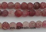 CBQ660 15.5 inches 6mm round matte strawberry quartz beads