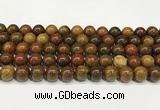 CBQ738 15.5 inches 10mm round red moss agate beads wholesale