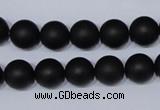 CBS04 15.5 inches 10mm round black stone beads wholesale