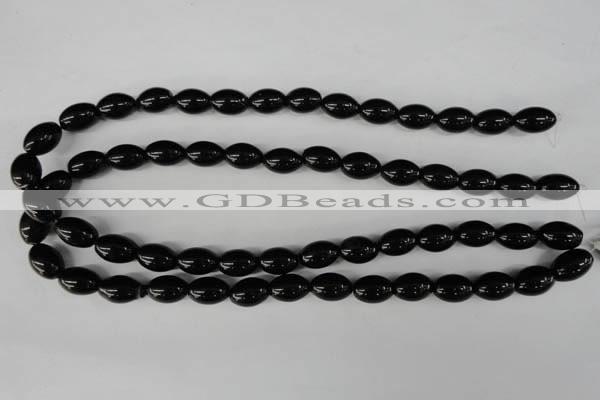 CBS202 15.5 inches 10*14mm rice blackstone beads wholesale