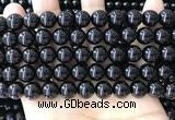 CBS543 15.5 inches 10mm round black spinel gemstone beads